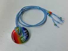 3.5 Rainbow｜ネックレス（水色×スカイブルーストラップ）
