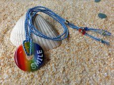 3.5 Rainbow｜ネックレス（水色×スカイブルーストラップ）