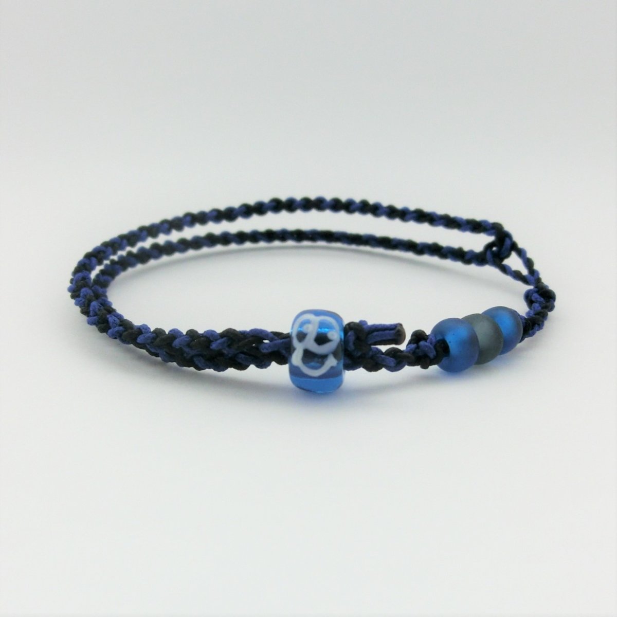 U-PRETZ 2連｜ブレスレット・アンクレット｜ブルー×ブラック×ネイビー