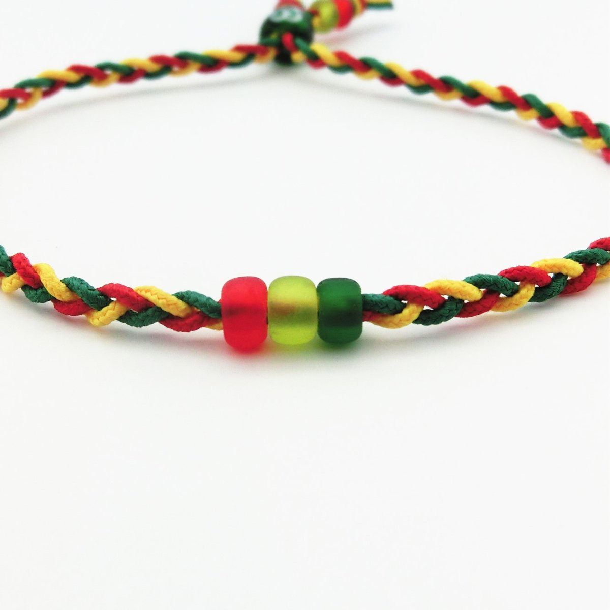 ビーチ｜ブレスレット・アンクレット｜レッド×グリーン×イエロー