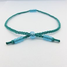 絆＊アンクレット「ダークルーサイトグリーン単色」