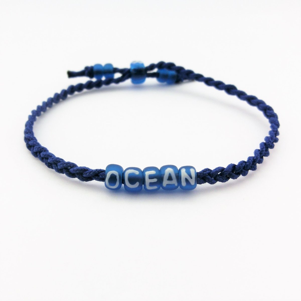 絆*ブレスレット/アンクレット 「ネイビー単色」