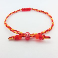絆＊ブレスレット「レッド×オレンジ×イエロー」