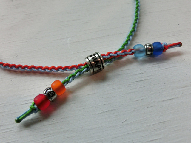 8月誕生石 サードオニキス ブレスレット アンクレット Doughnut Necklace